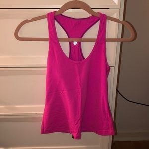 Lululemon size 2 pink reversible racerback top